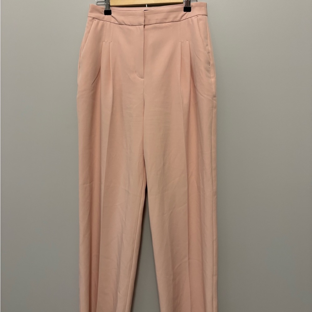 Express Pink Wide Leg Super High Rise Trouser Pants